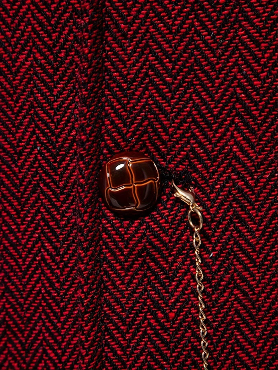 Brian Herringbone Single Breasted Vest