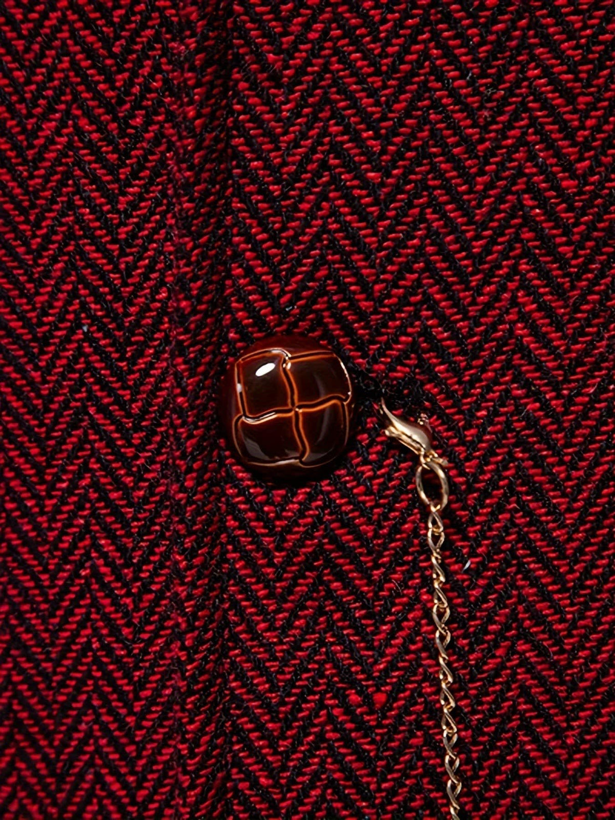 Brian Herringbone Single Breasted Vest_7