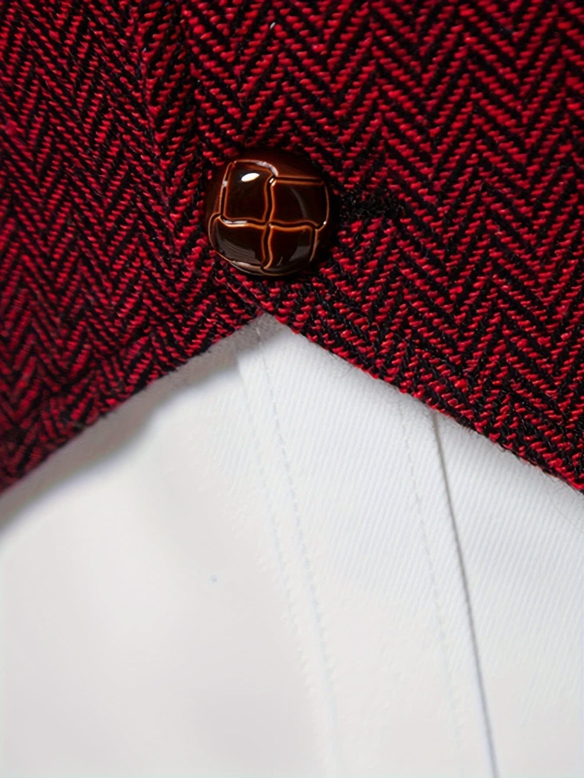 Brian Herringbone Single Breasted Vest_9
