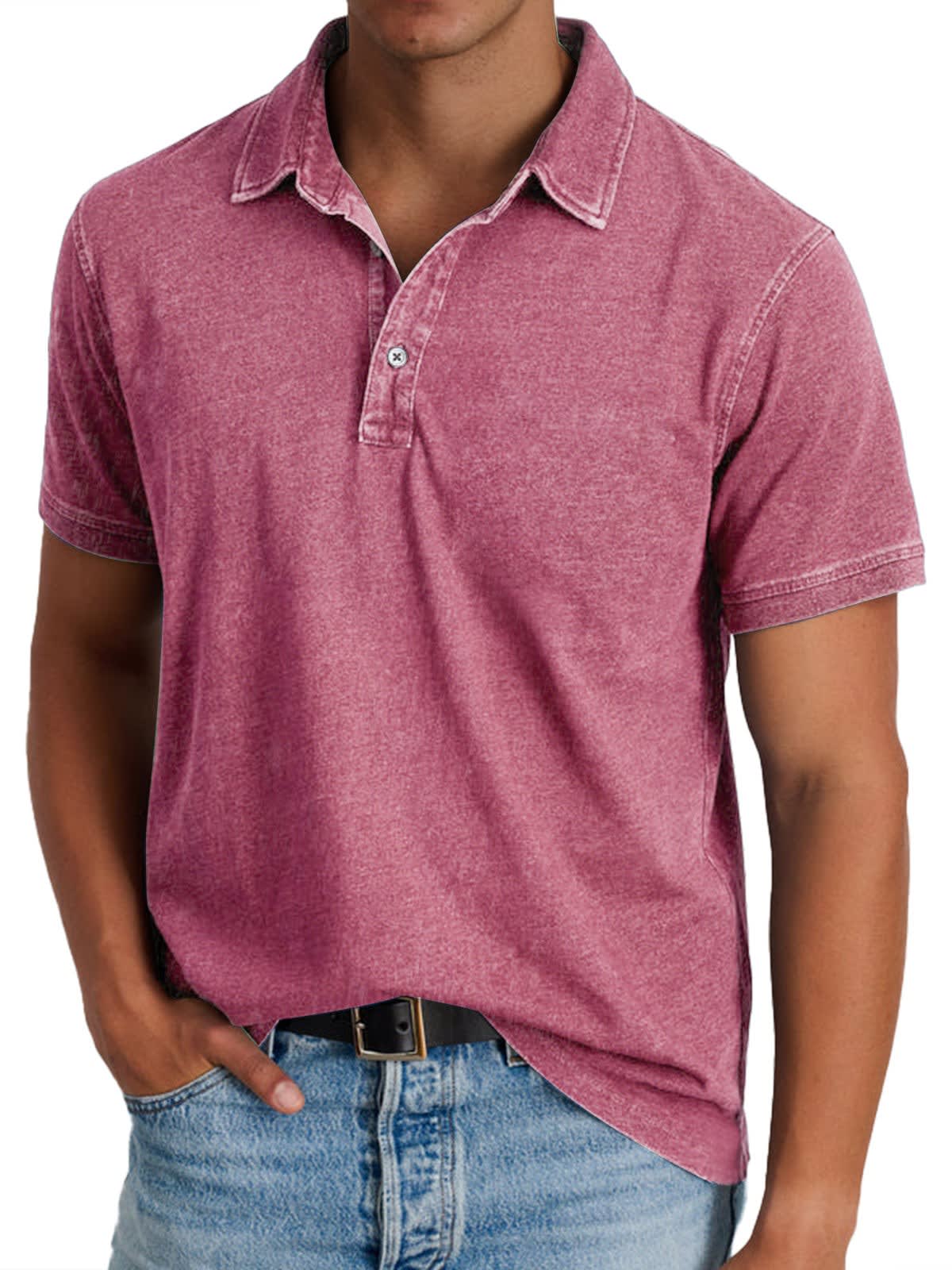 Cruz Washed Short Sleeve Polo Shirt_10
