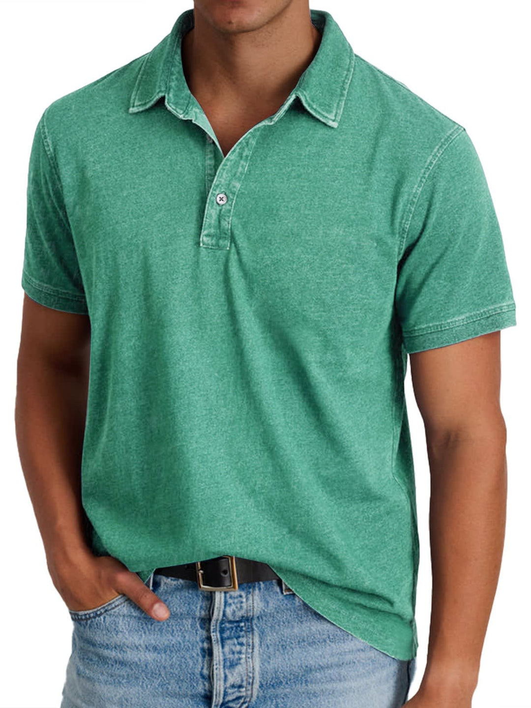 Cruz Washed Short Sleeve Polo Shirt