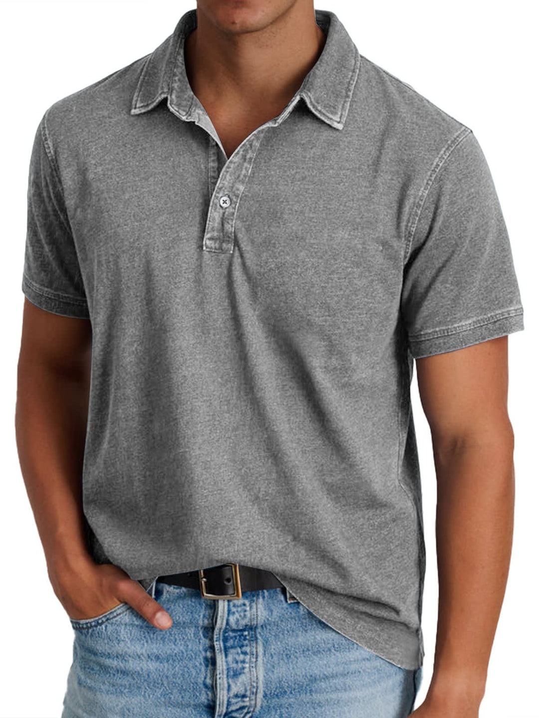 Cruz Washed Short Sleeve Polo Shirt
