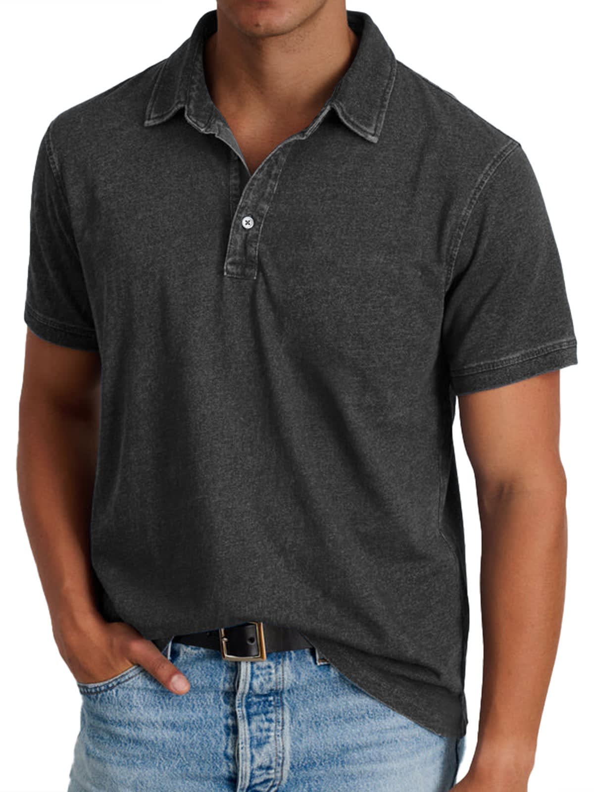 Cruz Washed Short Sleeve Polo Shirt_5