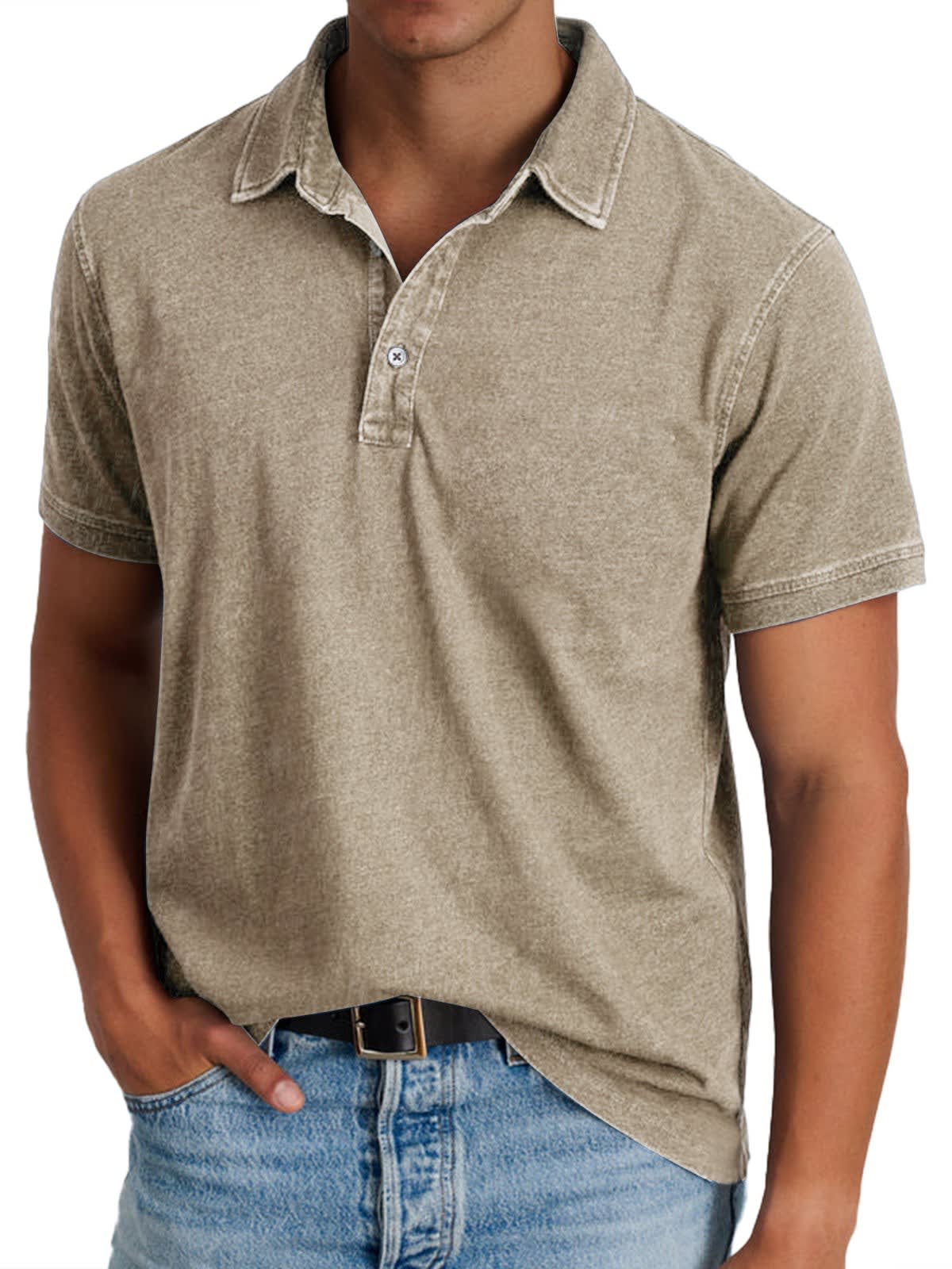 Cruz Washed Short Sleeve Polo Shirt_6