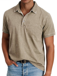 Cruz Washed Short Sleeve Polo Shirt