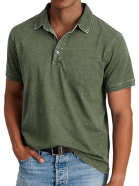 Cruz Washed Short Sleeve Polo Shirt