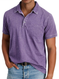 Cruz Washed Short Sleeve Polo Shirt