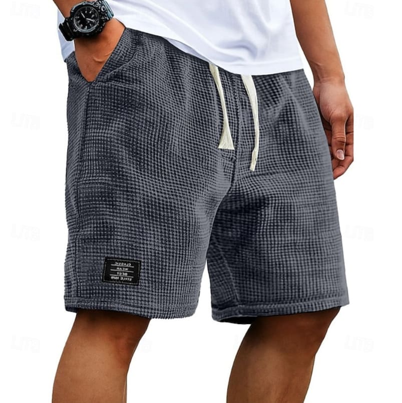 Hayden Textured Elastic Waist Summer Shorts
