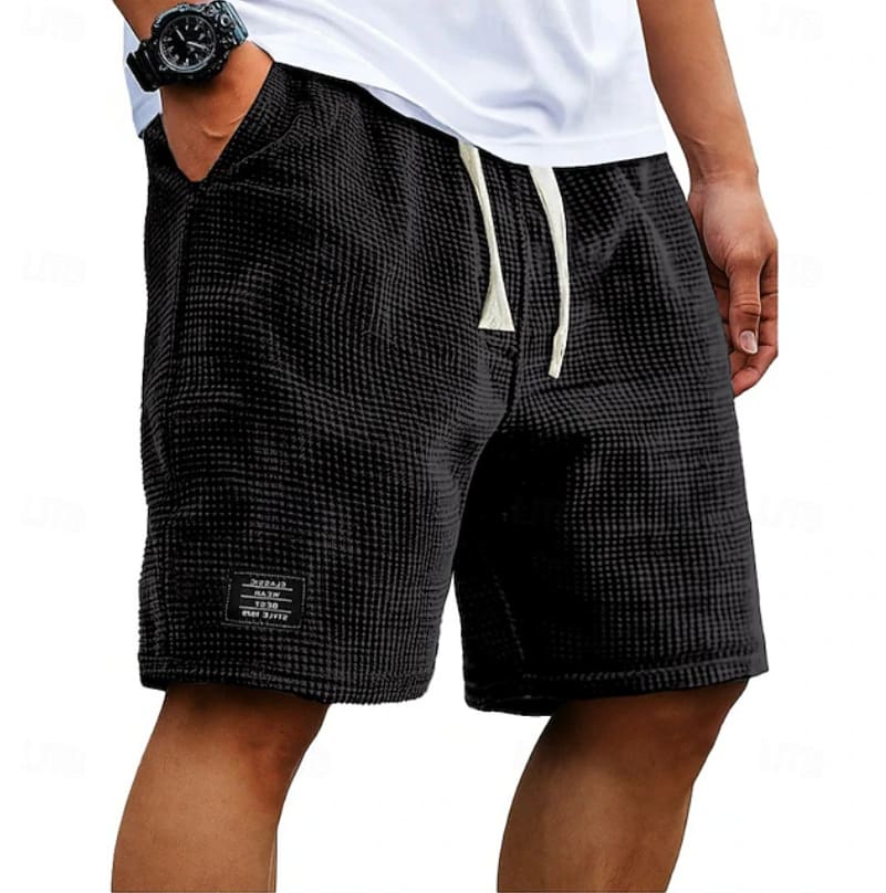 Hayden Textured Elastic Waist Summer Shorts