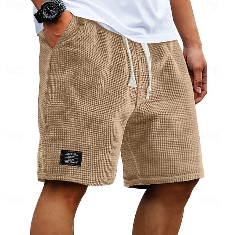 Hayden Textured Elastic Waist Summer Shorts