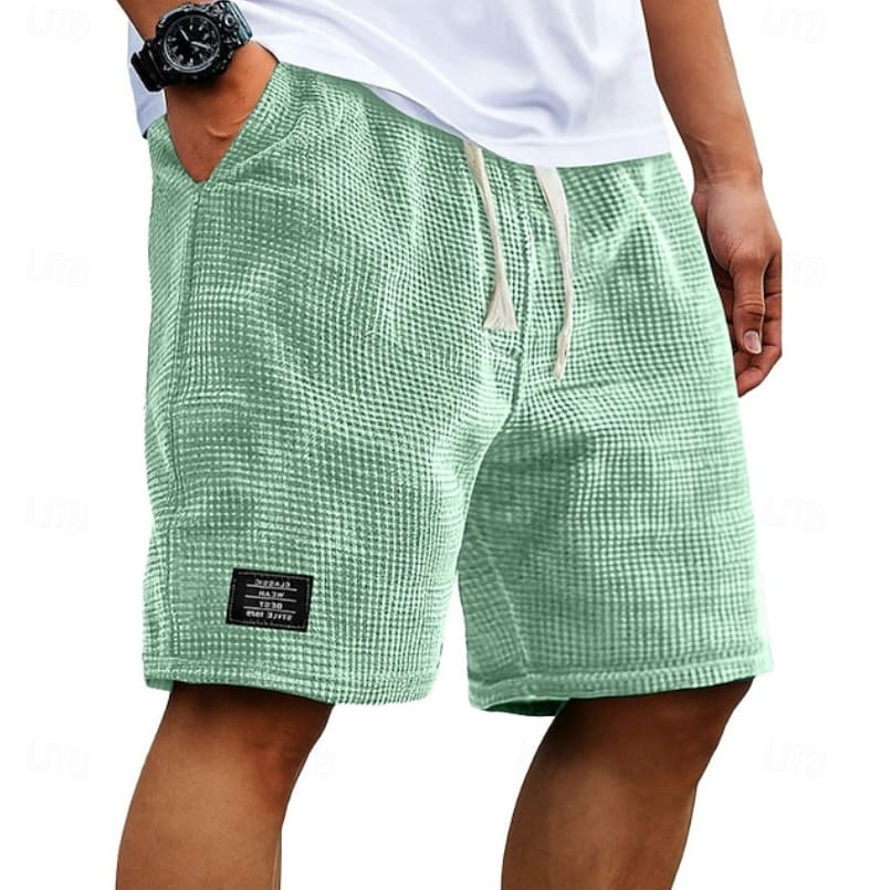 Hayden Textured Elastic Waist Summer Shorts