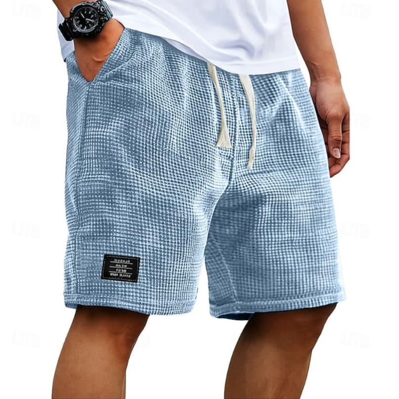 Hayden Textured Elastic Waist Summer Shorts
