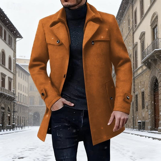 Adam Single Breasted Tailored Overcoat_1