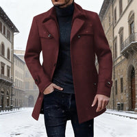 Adam Single Breasted Tailored Overcoat