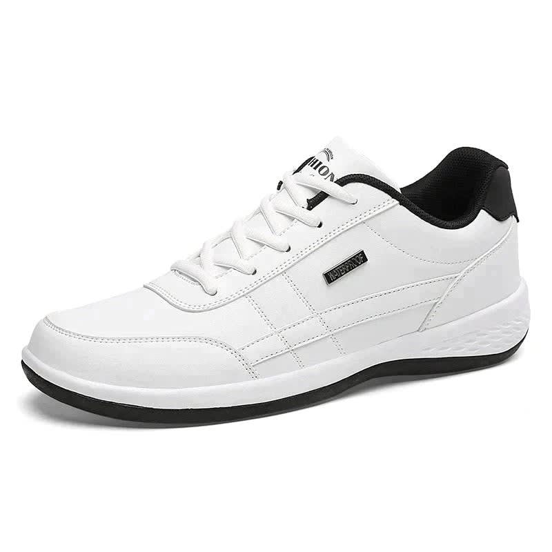 Brodie Leather-Look Lace-Up Orthopedic Sneakers