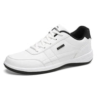 Brodie Leather-Look Lace-Up Orthopedic Sneakers