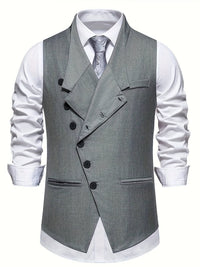 Chester Slant Button Tailored Vest