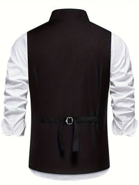 Chester Slant Button Tailored Vest