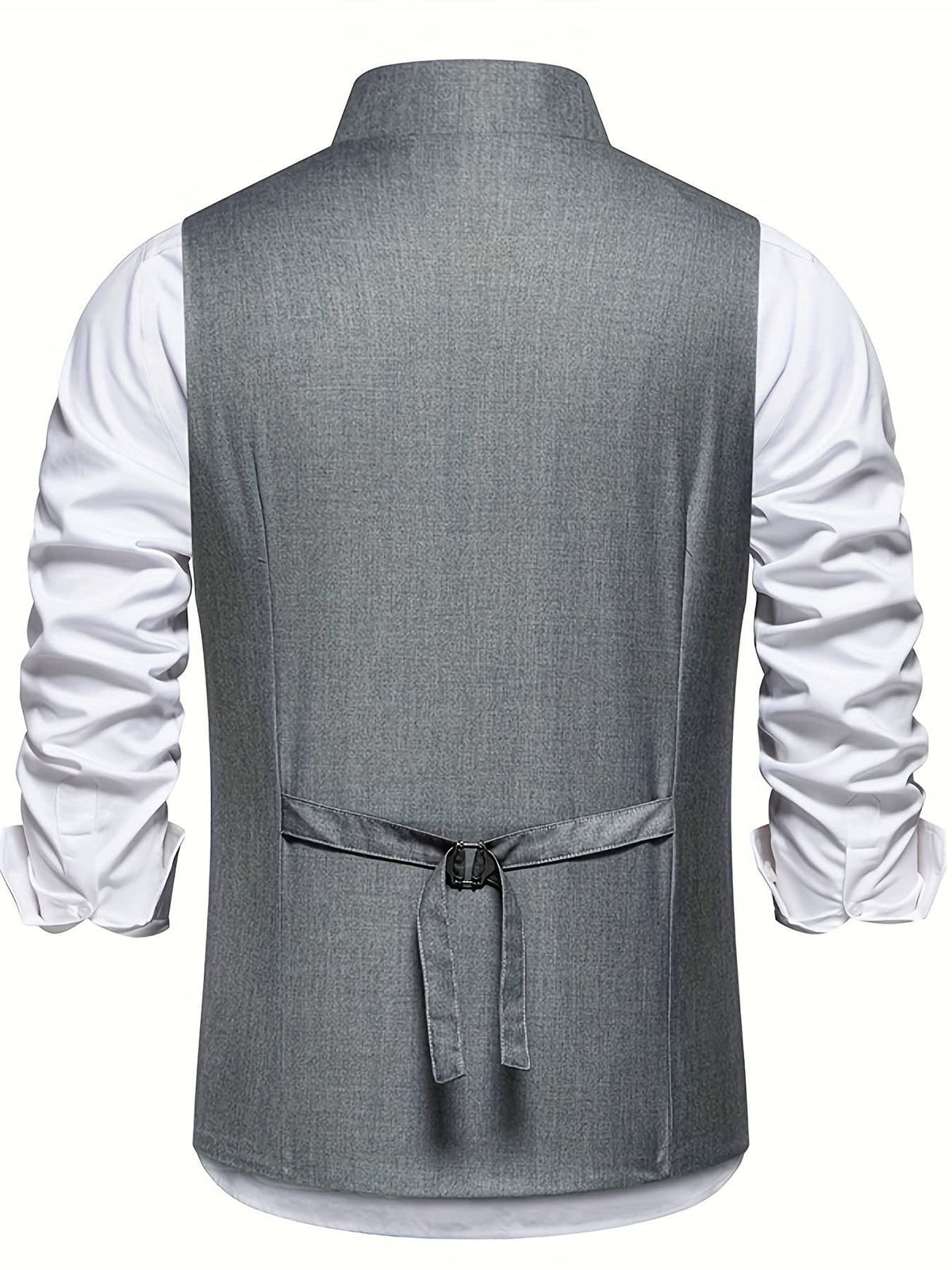 Chester Slant Button Tailored Vest_4