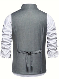 Chester Slant Button Tailored Vest