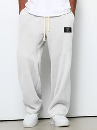 Bryce Waffle Texture Drawstring Wide Leg Pants