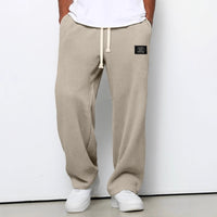 Bryce Waffle Texture Drawstring Wide Leg Pants