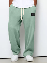 Bryce Waffle Texture Drawstring Wide Leg Pants